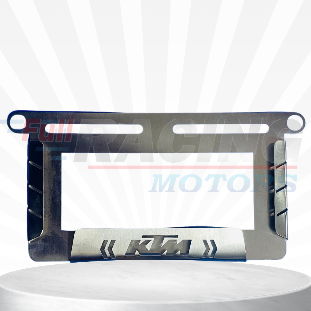 PORTA PLACAS ACERO INOX YAMAHA / KTM / PULSAR / HONDA