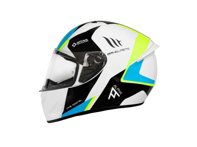 CASCO MT STINGER ALPHA AZUL/PERLA BRILLANTE